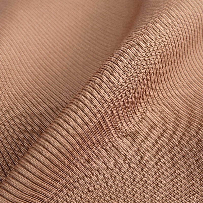 2x2 matalan venytetyn polyesterin uritettu neulottu kangas kevyille vaatteille