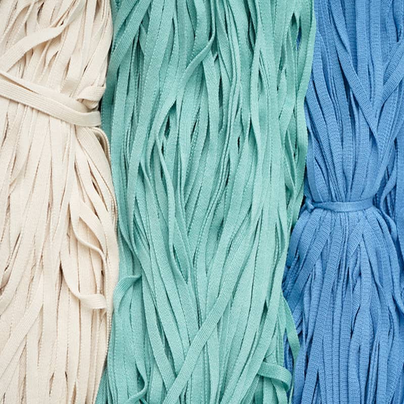 Puuvillakierretty nauhan pehmeä vyötärötrannu